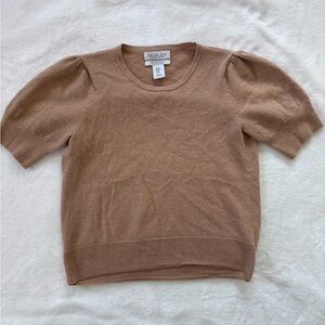 100% wool short sleeve sweater
